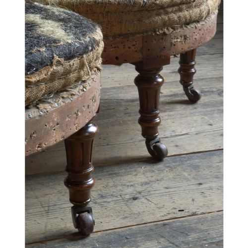 A PAIR OF ROUND SEAT NURSING CHAIRS - ADDITIONAL PHOTO 5