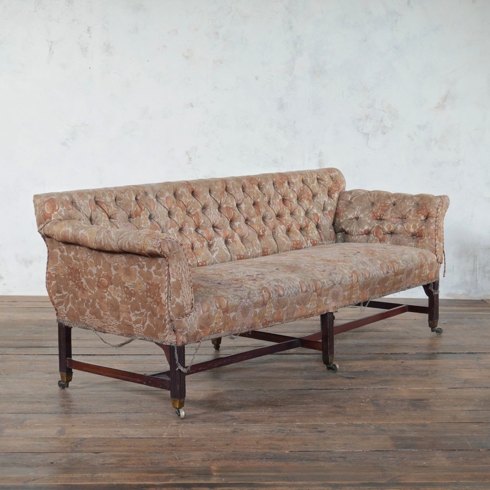 Georgian Sofa with Scroll Arms