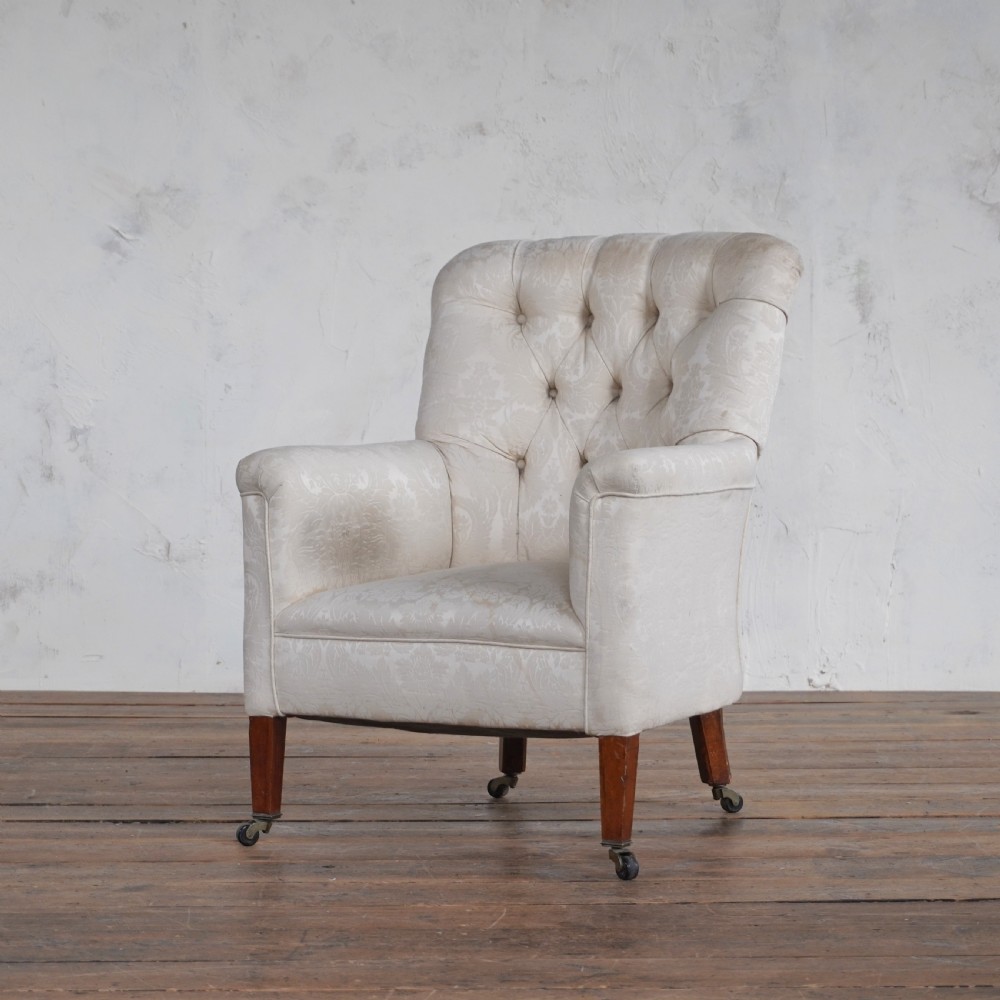 Antique Button Back Chair View II