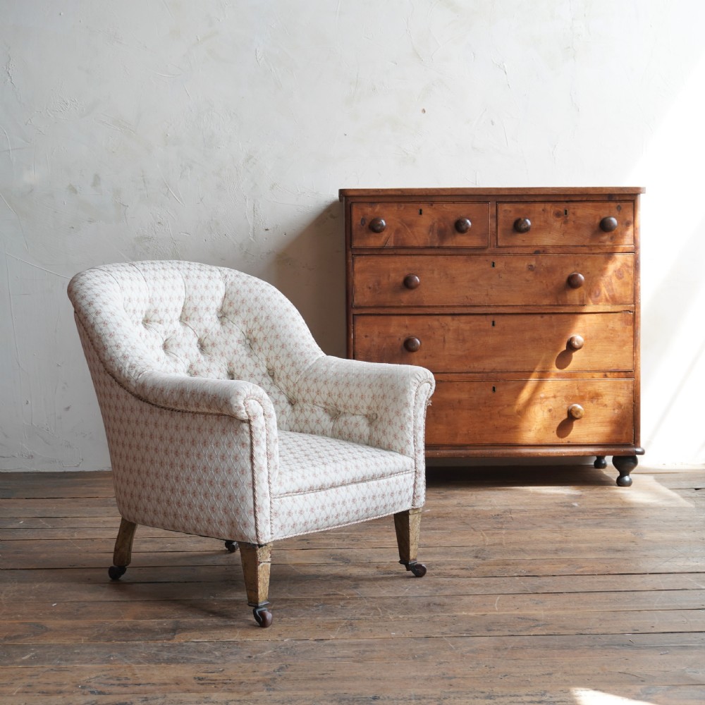 Antique Tub Armchair - faux birch legs.
 View III