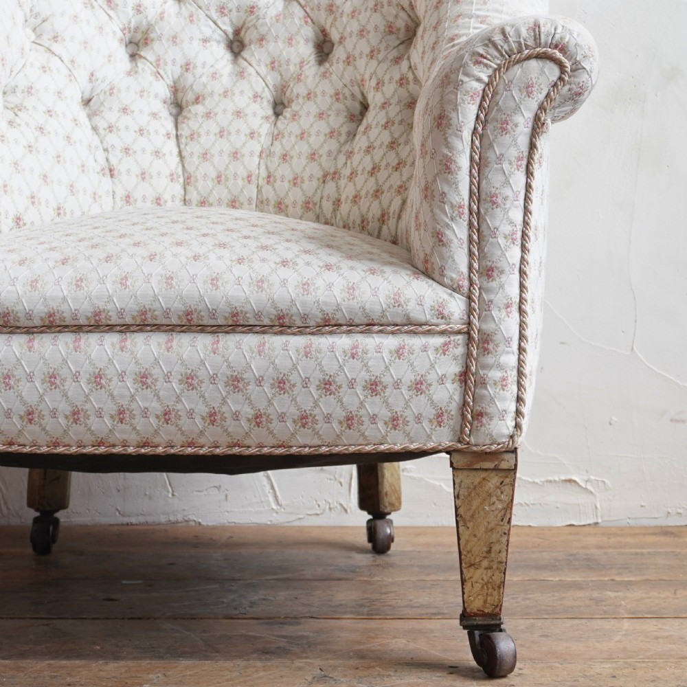 Antique Tub Armchair - faux birch legs.
 View IV