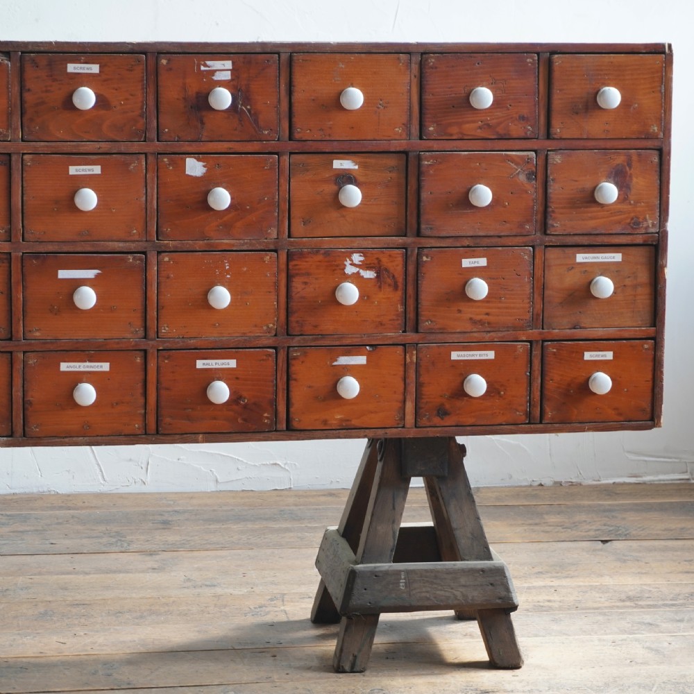 Bank of Apothecary Drawers View II
