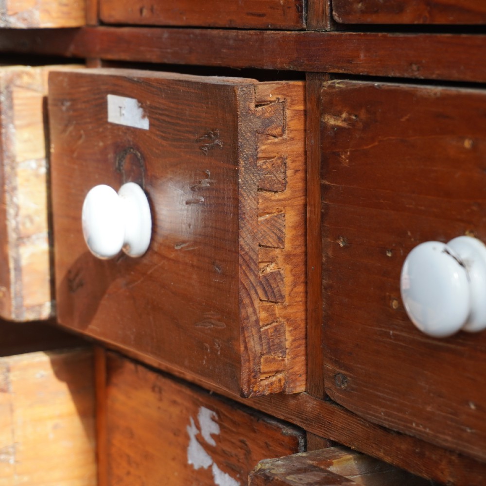 Bank of Apothecary Drawers View III