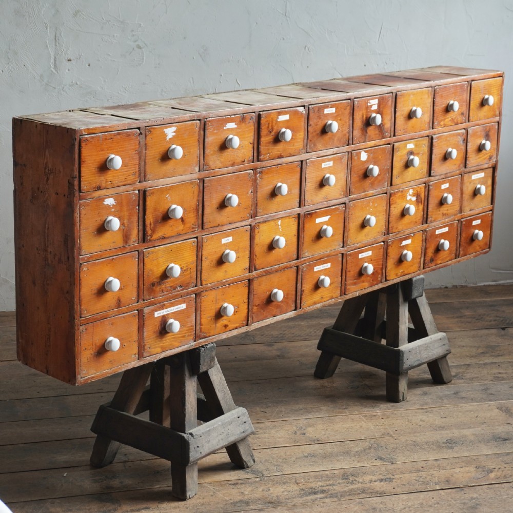 Bank of Apothecary Drawers View IV
