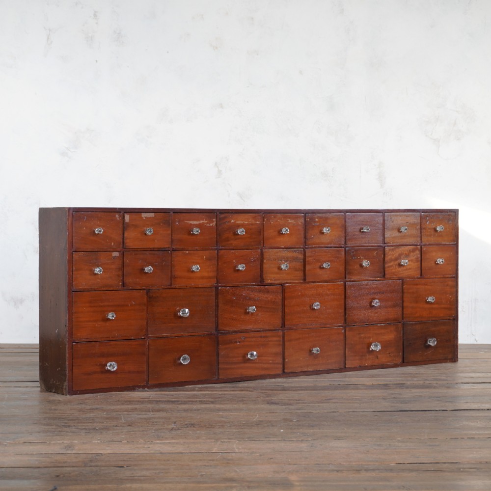 Early 20th century chemists apothecary drawers