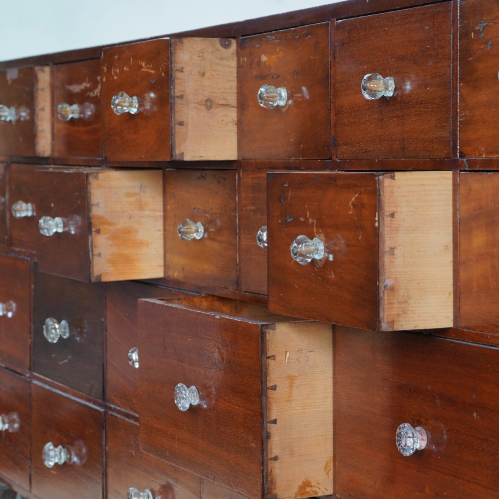 Early 20th century chemists apothecary drawers View II