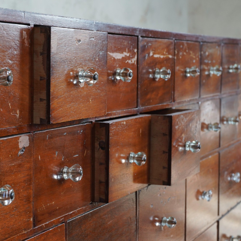 Early 20th century chemists apothecary drawers View V