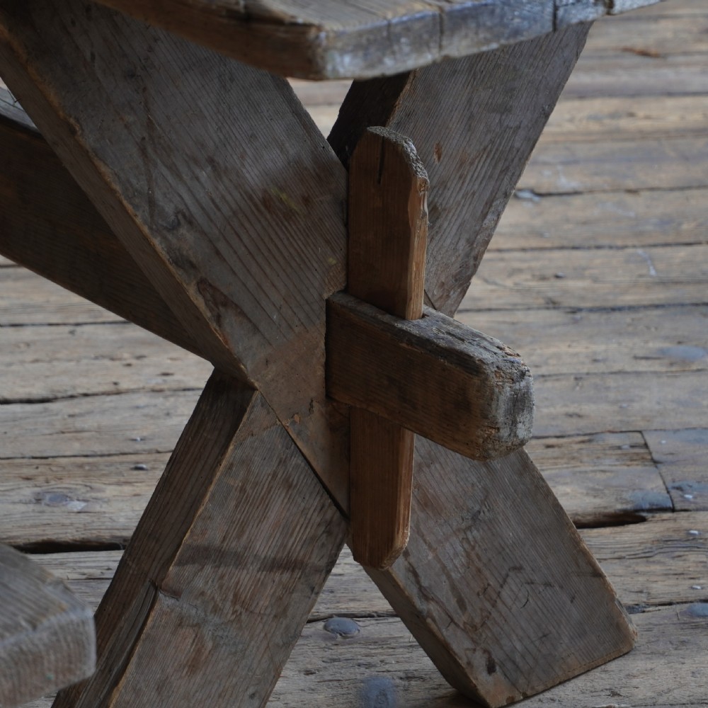 Large Swedish Trestle Table
 View III