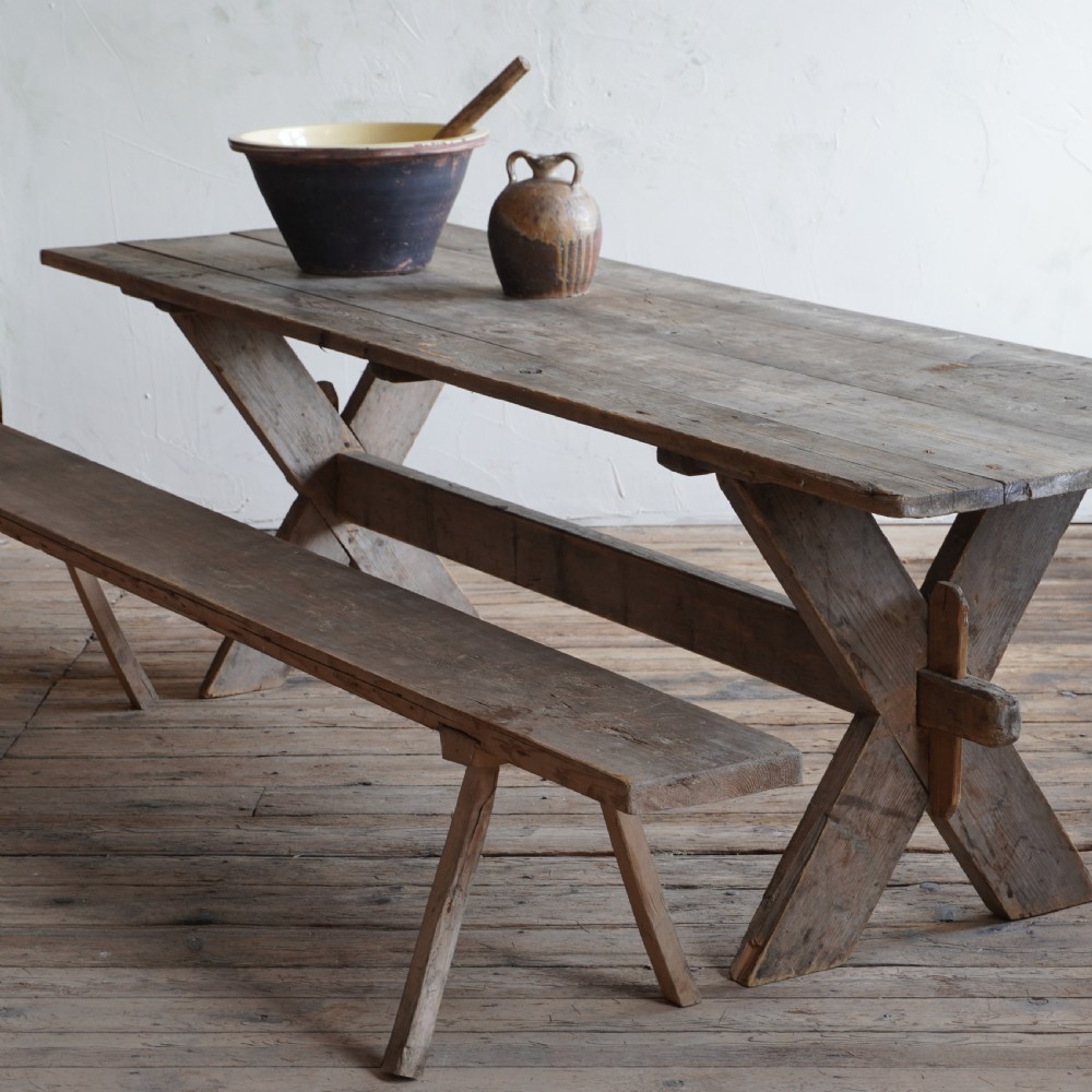 Large Swedish Trestle Table
 View IV