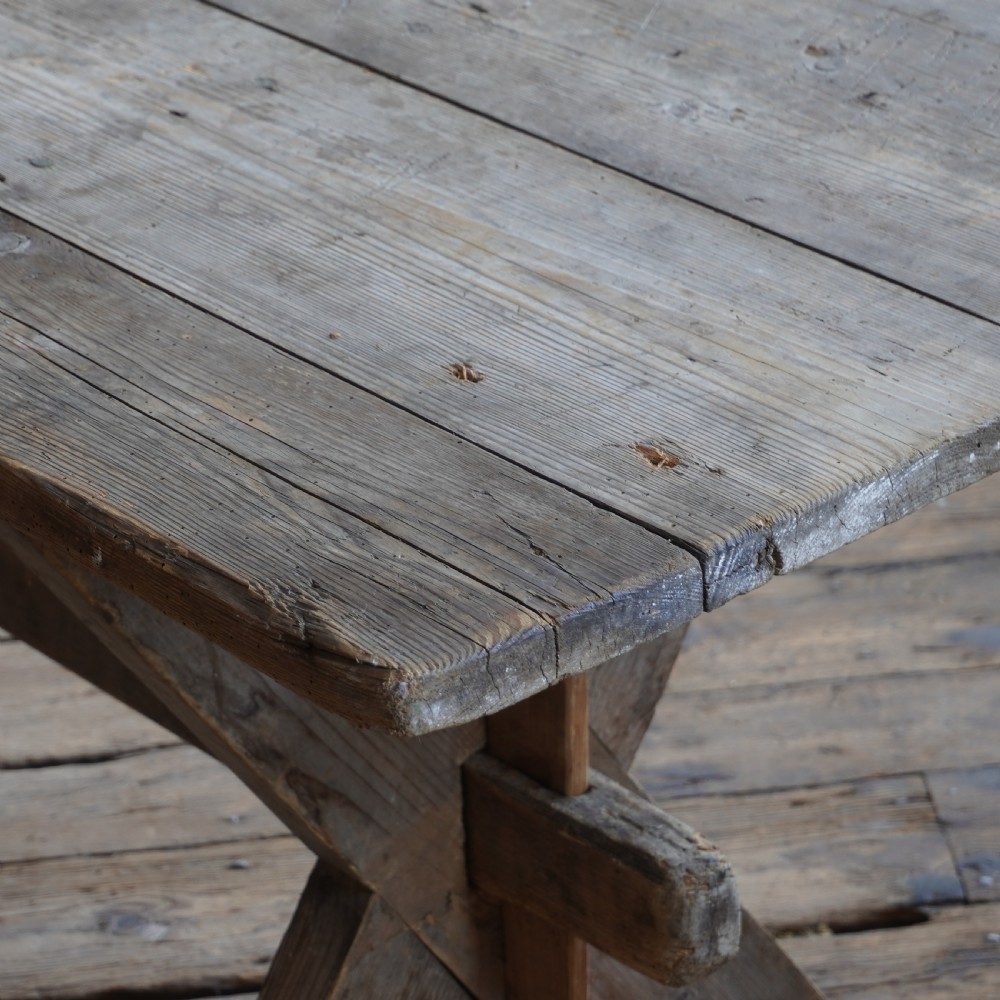Large Swedish Trestle Table
 View V