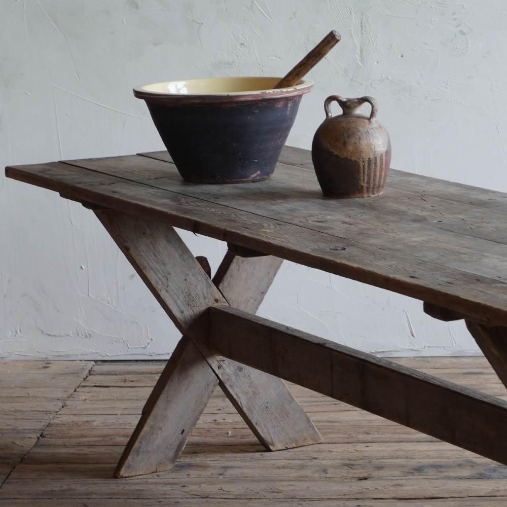 Large Swedish Trestle Table
 View VI