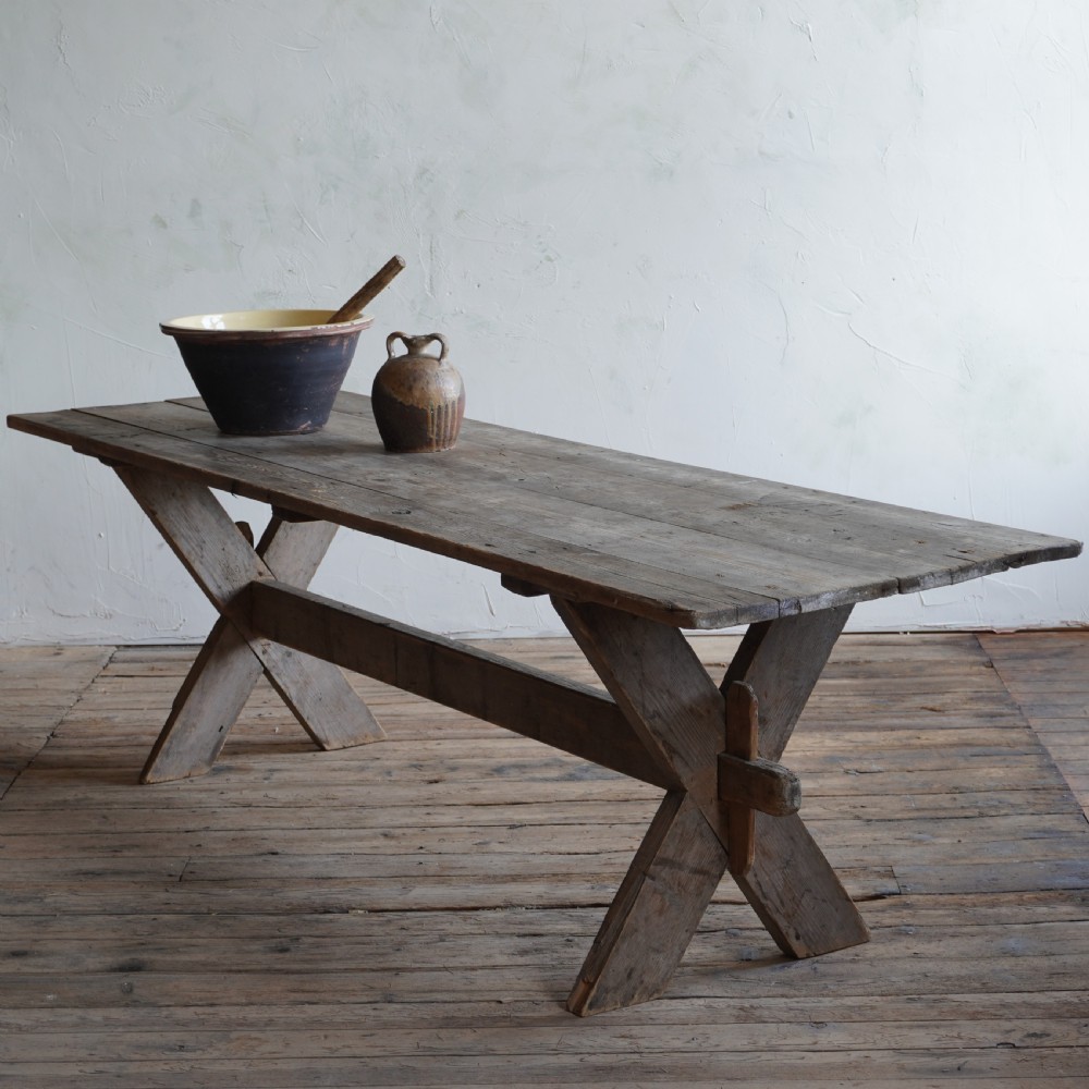 Large Swedish Trestle Table
 View VII