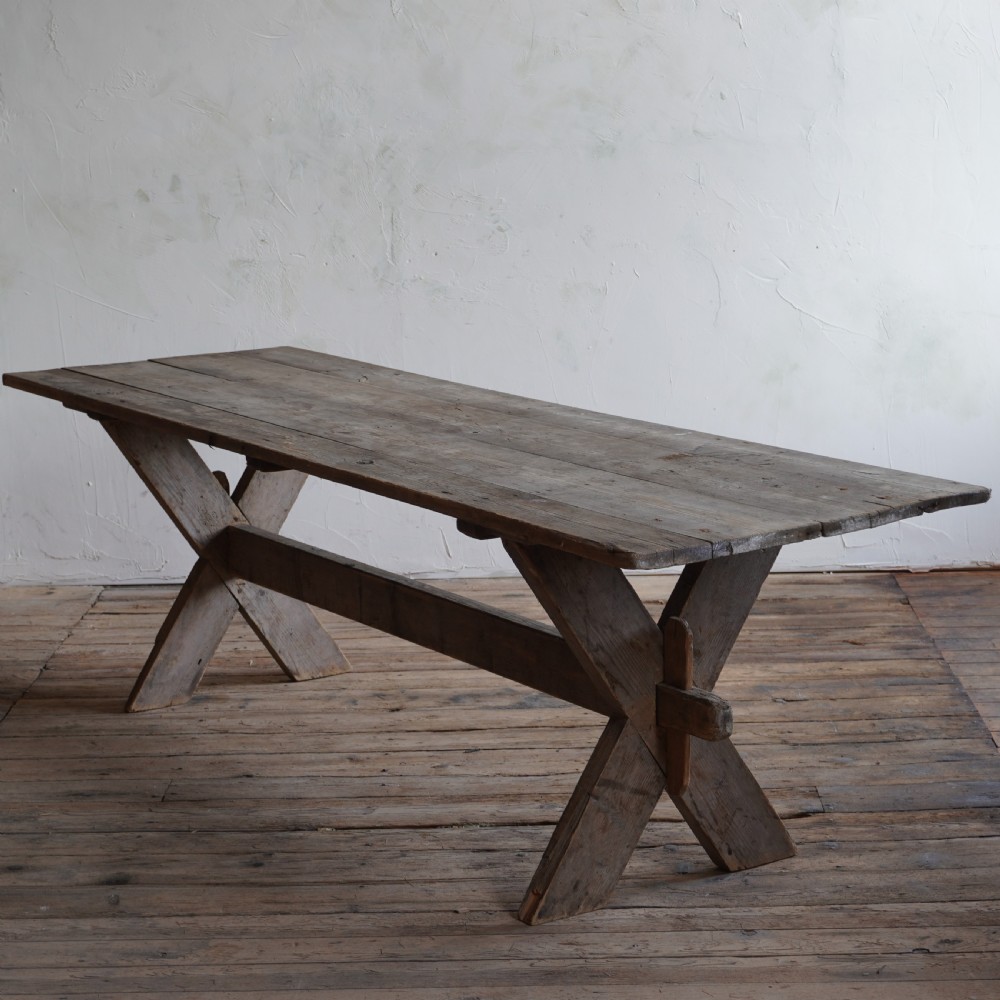 Large Swedish Trestle Table
 View VIII