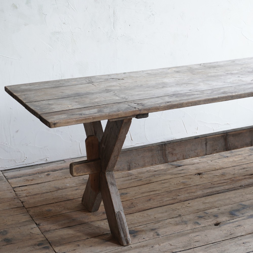 Large Swedish Trestle Table
 View IX