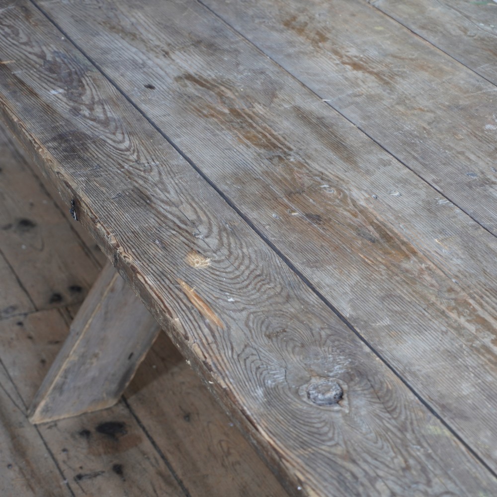 Large Swedish Trestle Table
 View XI