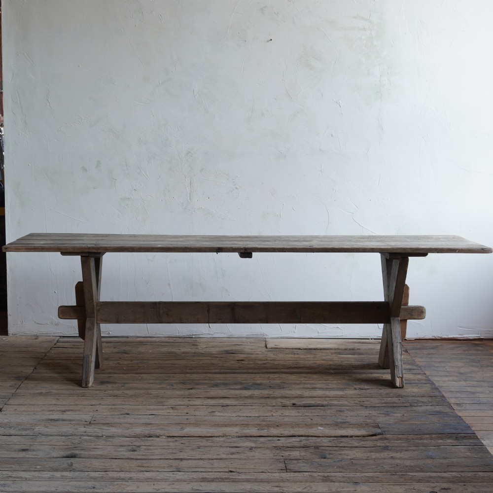 Large Swedish Trestle Table
 View XII