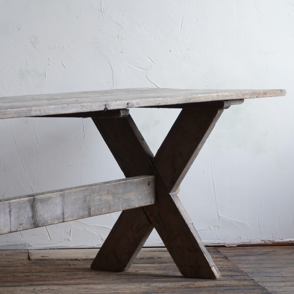 Large Swedish Trestle Table
 View XIII