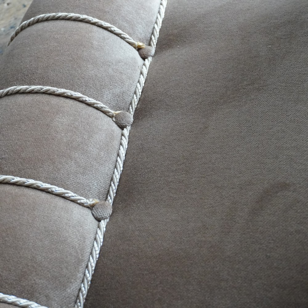 Velvet Antique Armchair in the Jas Shoolbred Style.
 View VII