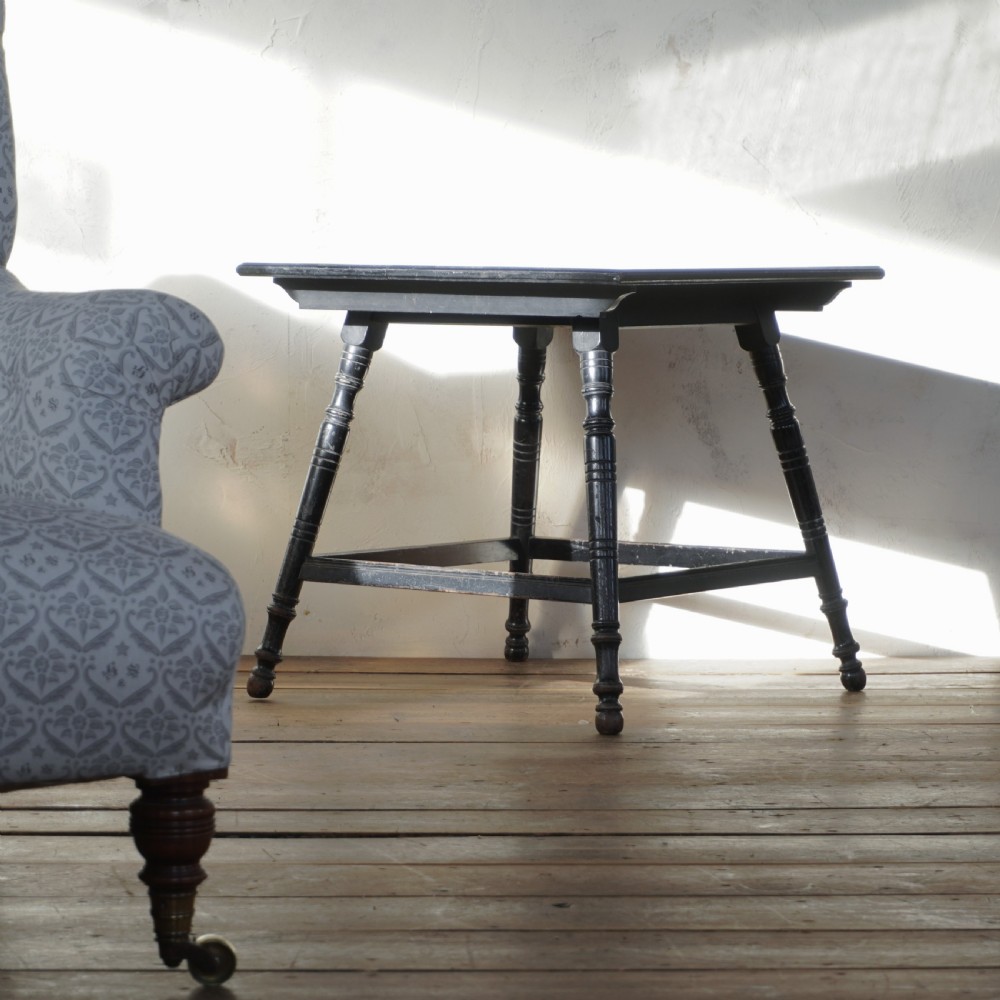 Ebonised Side Table by Hindley and Sons