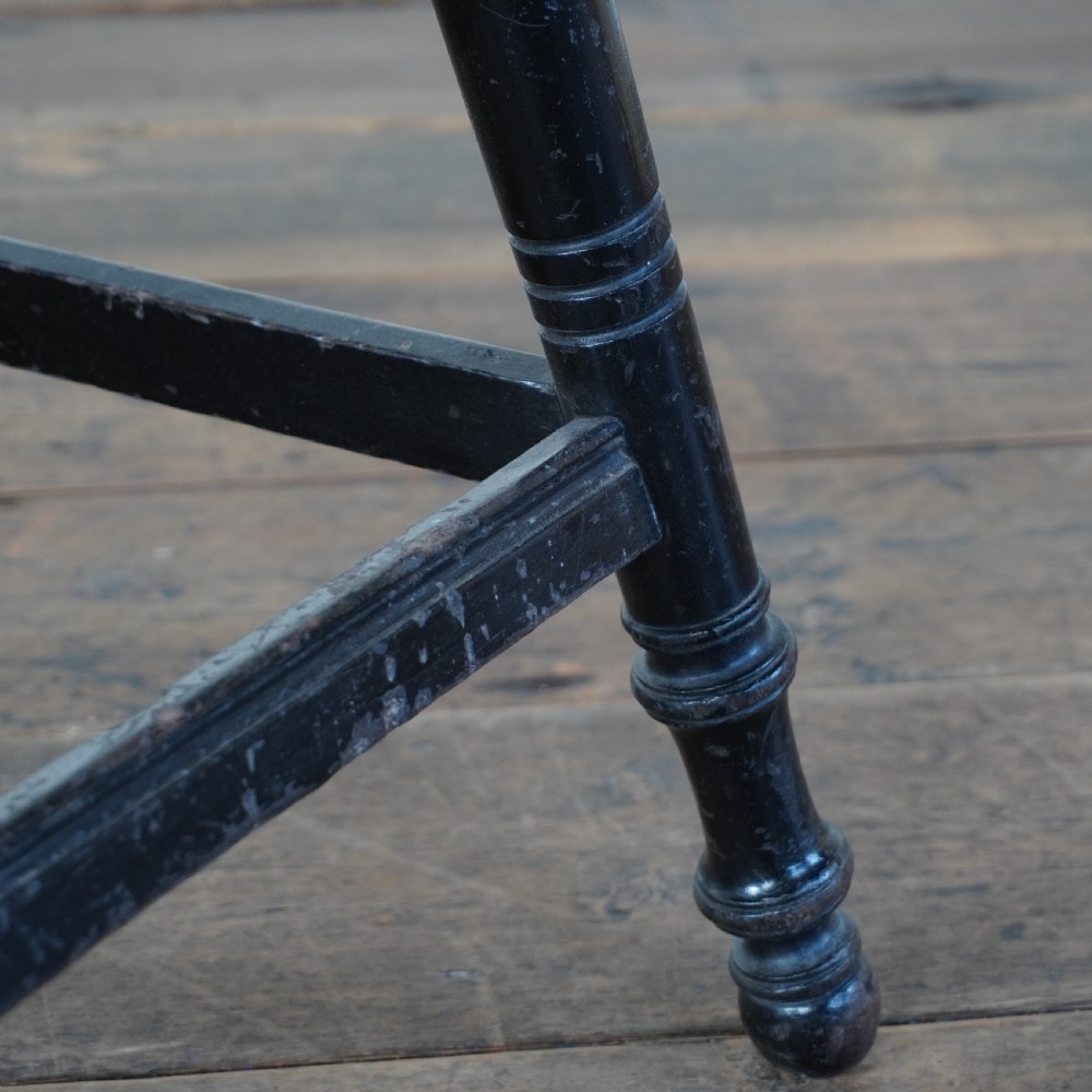 Ebonised Side Table by Hindley and Sons View IX