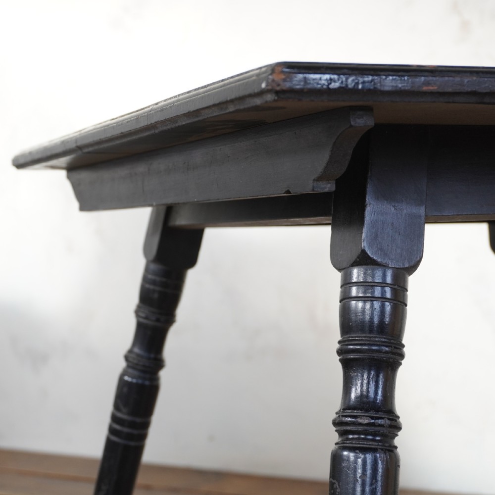Ebonised Side Table by Hindley and Sons View X