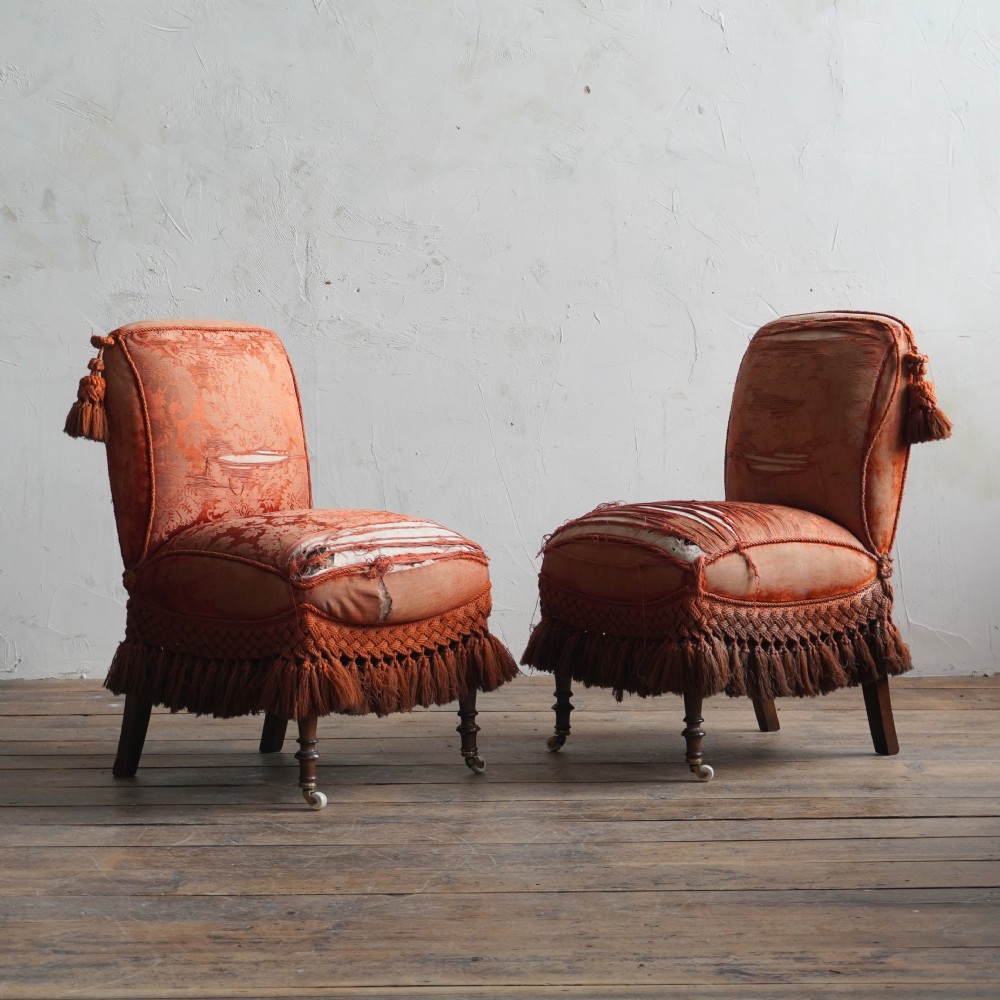 Antique Bedroom Chairs - pair.
