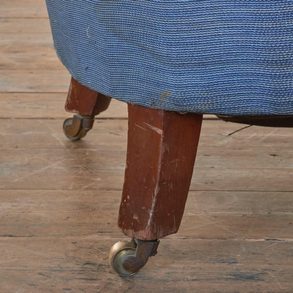 Antique Barrelback Armchair - Gillows Style Legs View V