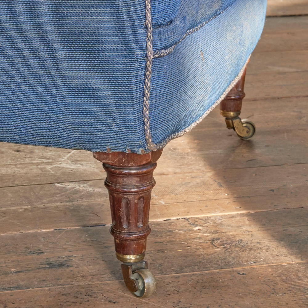 Antique Barrelback Armchair - Gillows Style Legs View VII