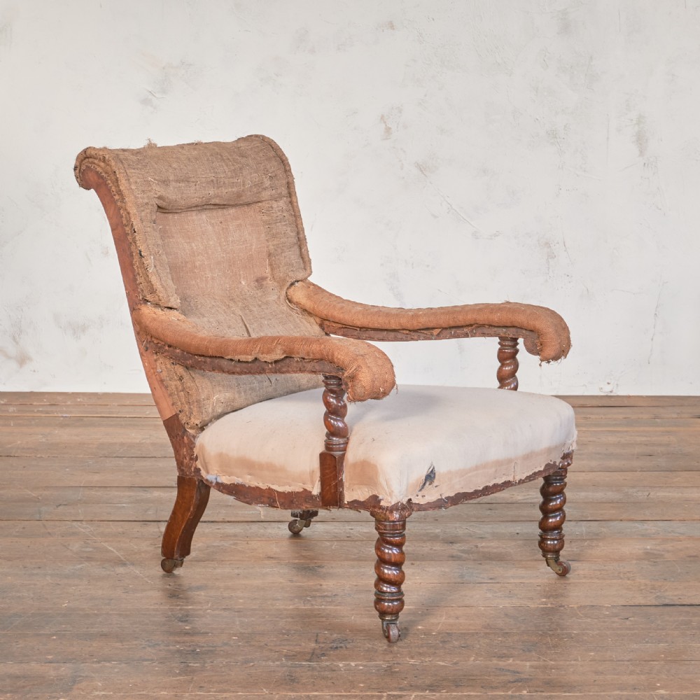 Antique Open Armchair att' to Gillows