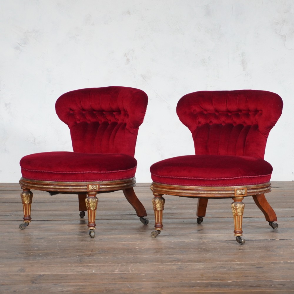 Pair of Holland and Sons Slipper Chairs - Empire Style. View II