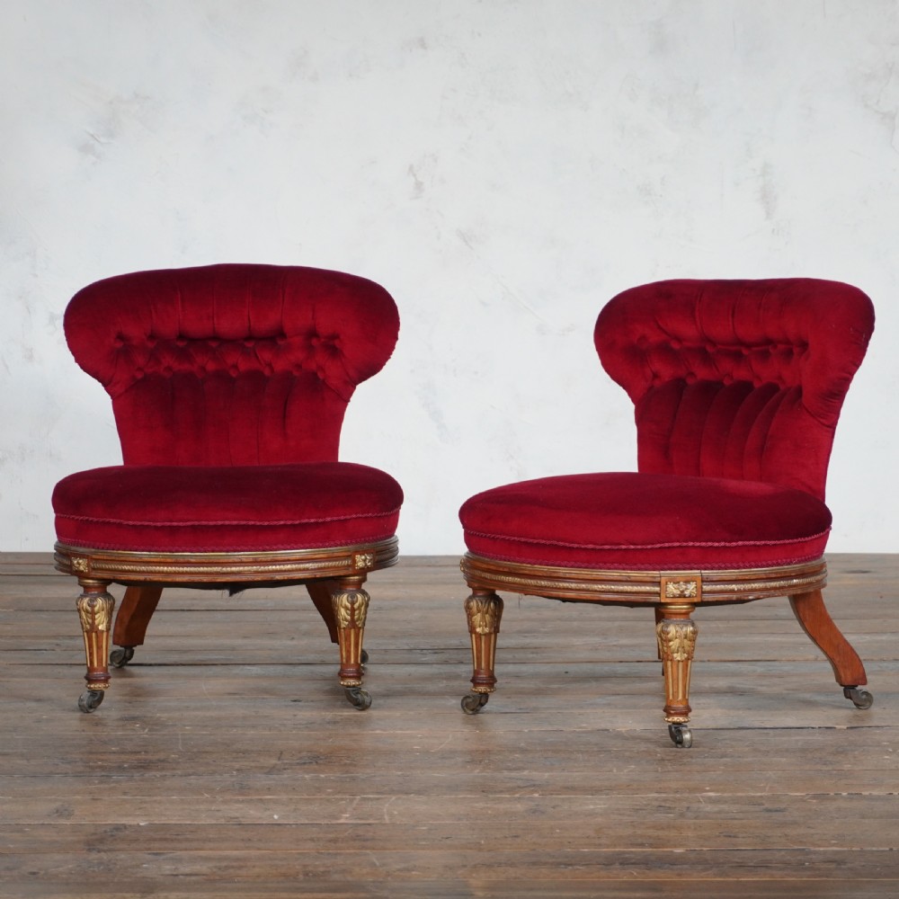 Pair of Holland and Sons Slipper Chairs - Empire Style. View III