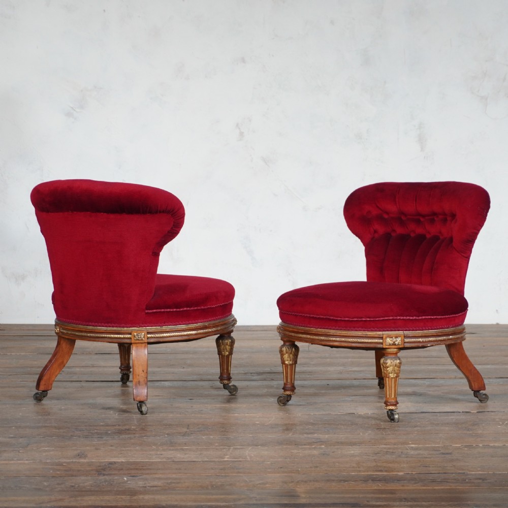 Pair of Holland and Sons Slipper Chairs - Empire Style. View IV