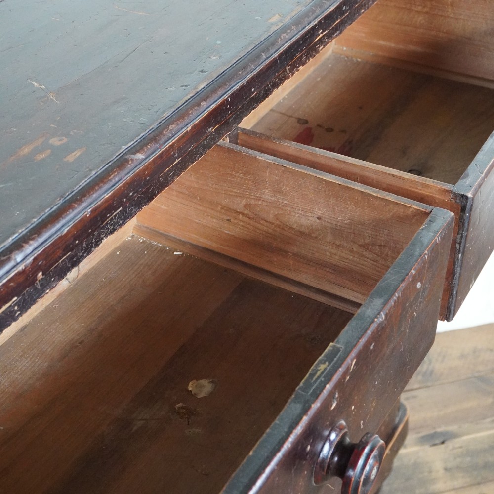 Antique Chest of Drawers - Distressed Brown View VI
