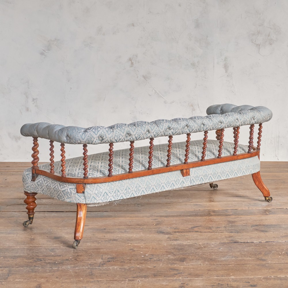 Antique Spindle back Sofa by C. Hindley & Sons.
 View III