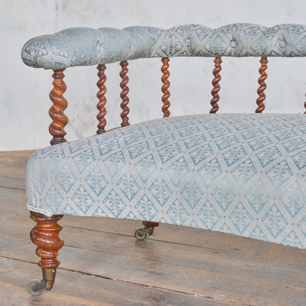 Antique Spindle back Sofa by C. Hindley & Sons.
 View VI