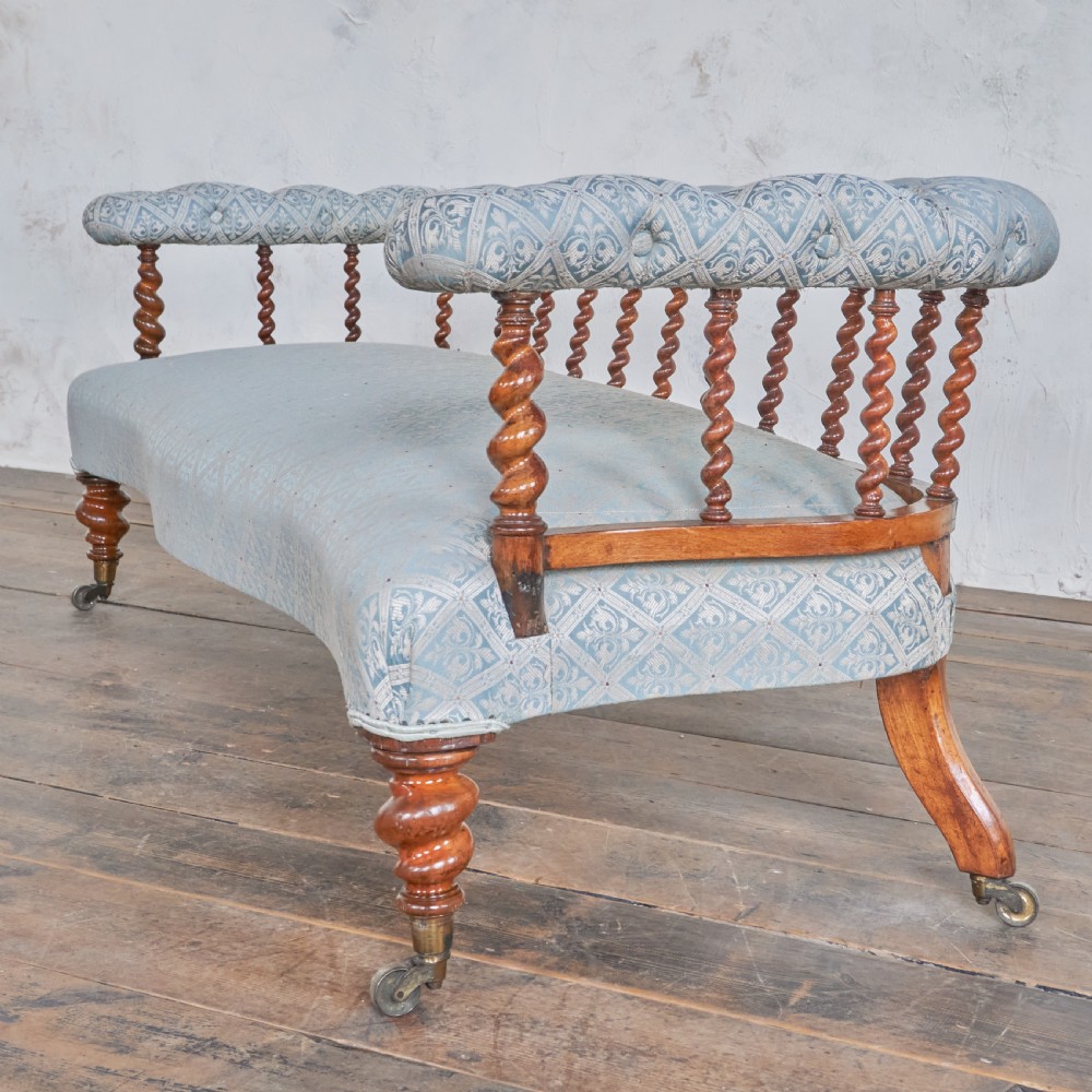 Antique Spindle back Sofa by C. Hindley & Sons.
 View VII
