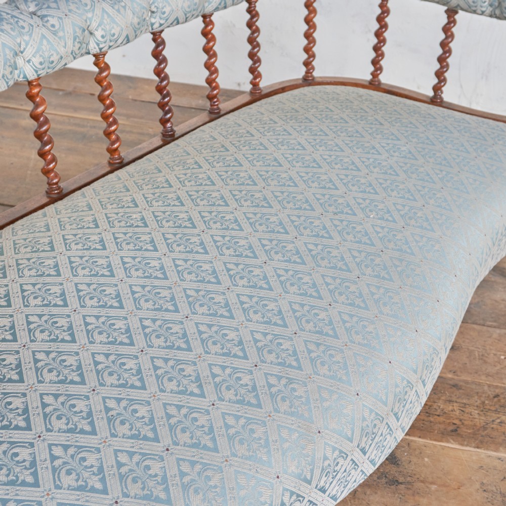 Antique Spindle back Sofa by C. Hindley & Sons.
 View X