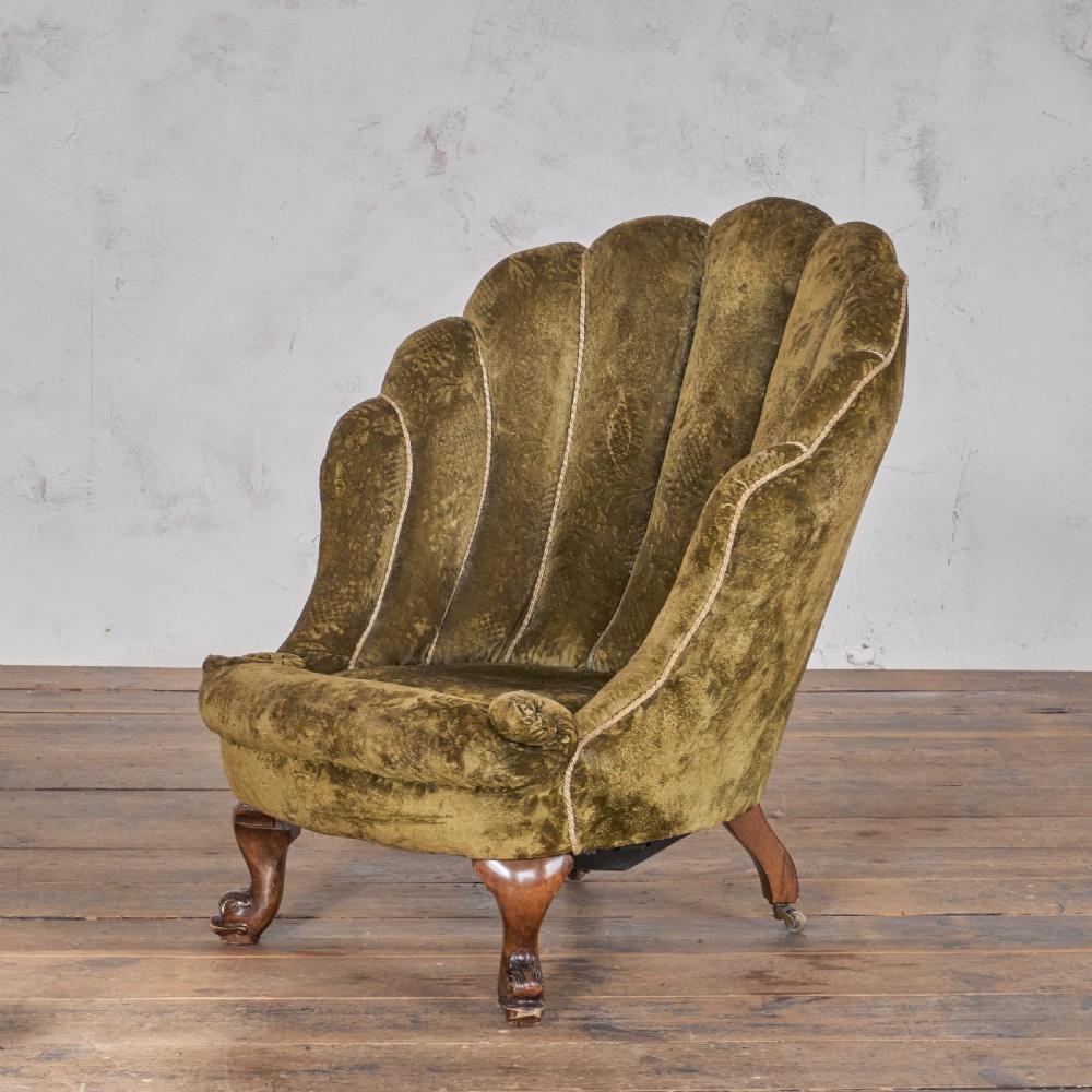 Antique Clam Shell Chair
