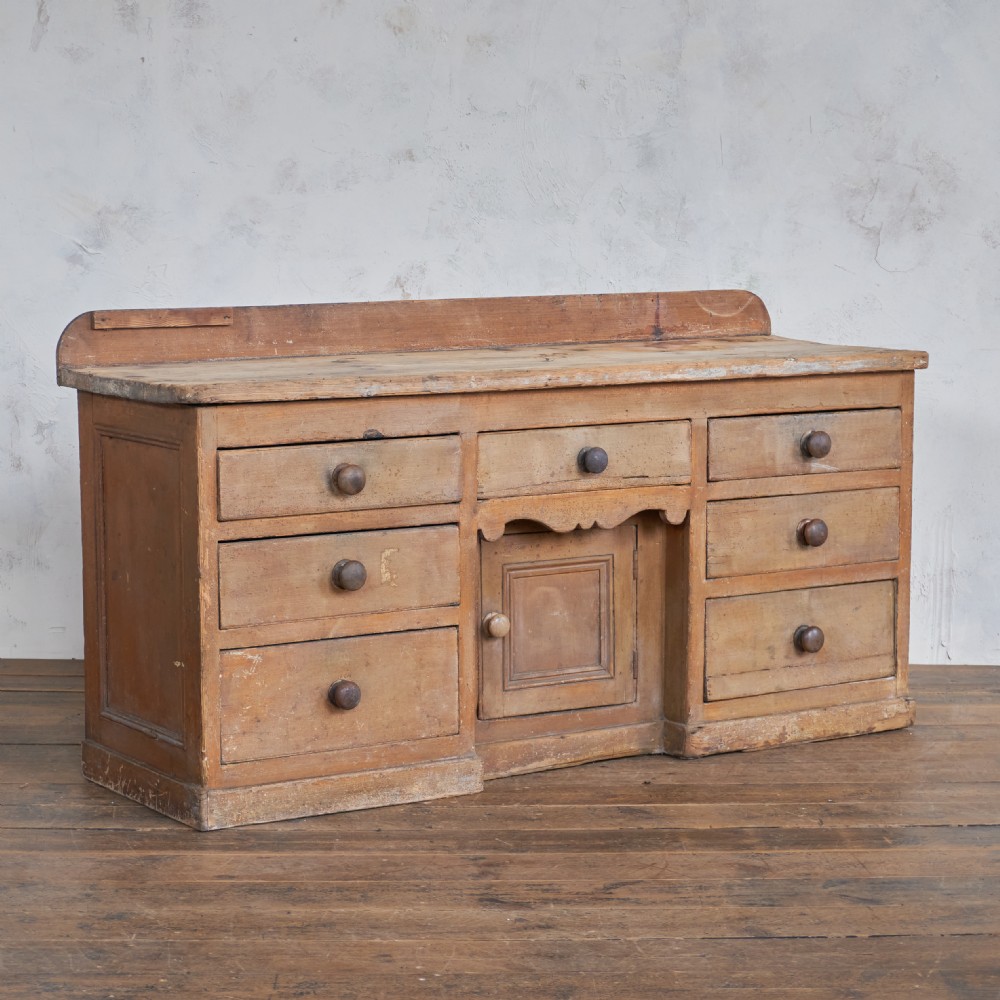 Antique Pine Sideboard with Original Paint.