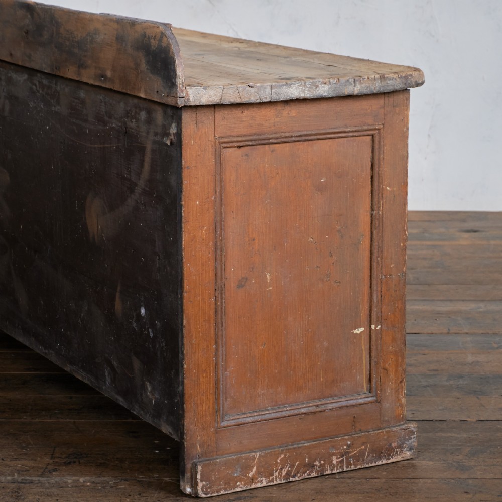 Antique Pine Sideboard with Original Paint. View VI