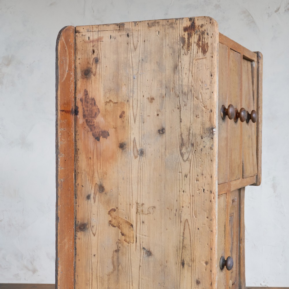 Antique Pine Sideboard with Original Paint. View X