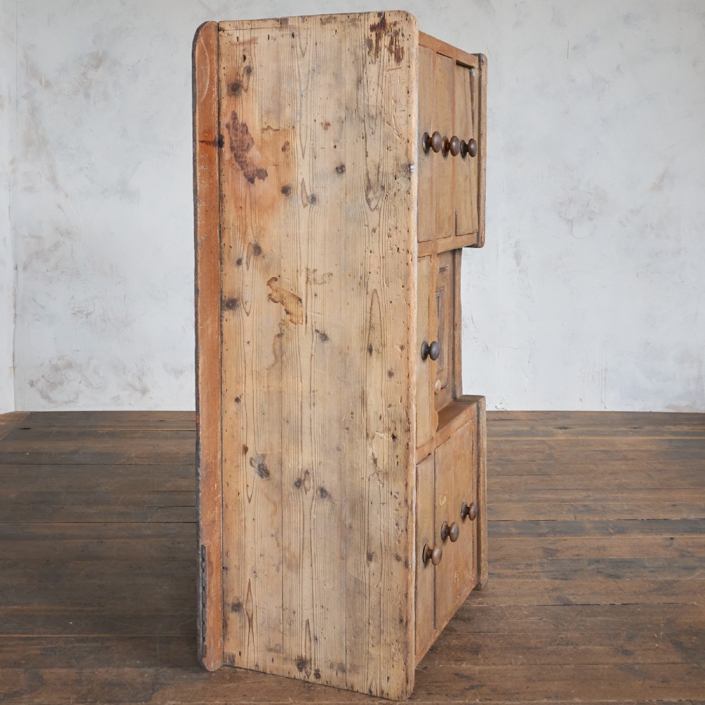 Antique Pine Sideboard with Original Paint. View XI