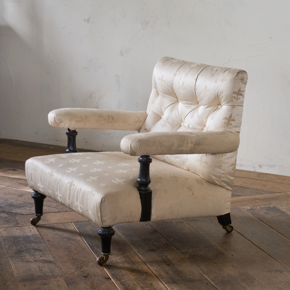 Antique Open Armchair - Ivory
