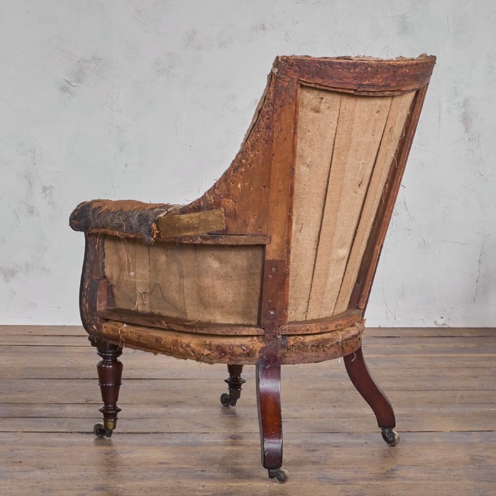 Regency Library Chair - Lyre Front in the manner of Gillows View IV