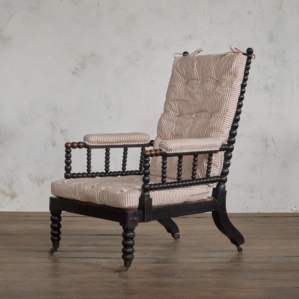 Antique Bobbin Chair - Ebonised.
 View II