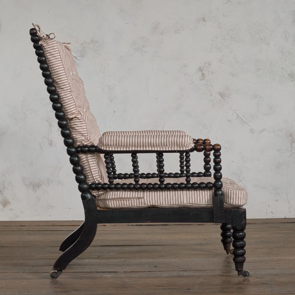 Antique Bobbin Chair - Ebonised.
 View IV