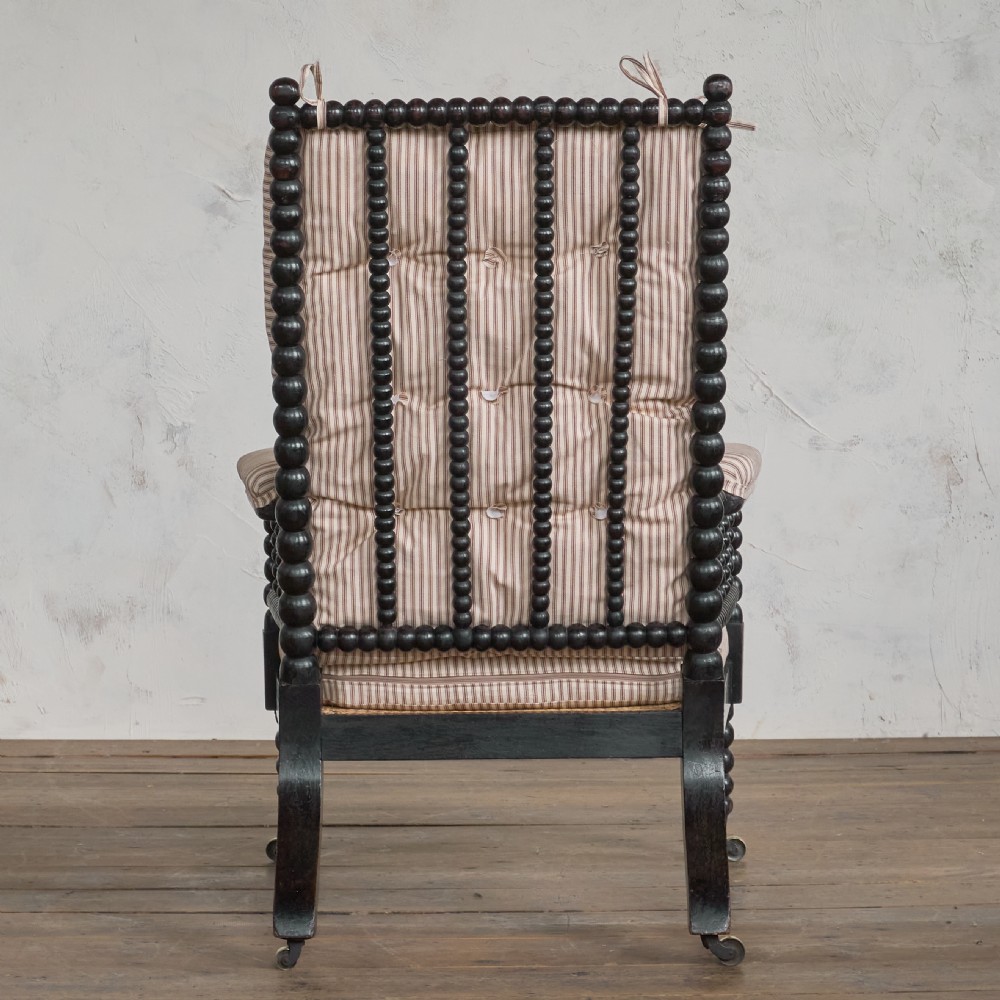Antique Bobbin Chair - Ebonised.
 View VI