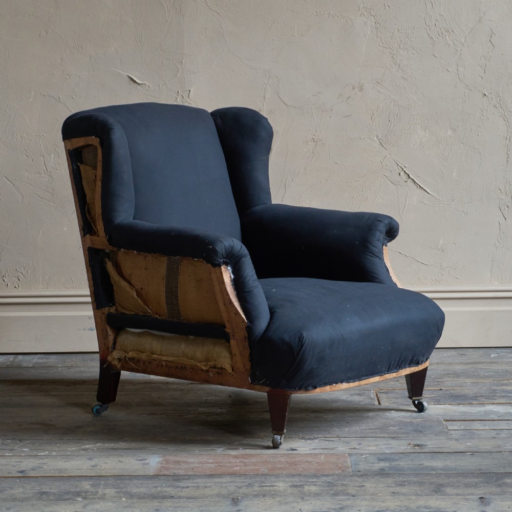 Antique Armchair - low wingback
 View III