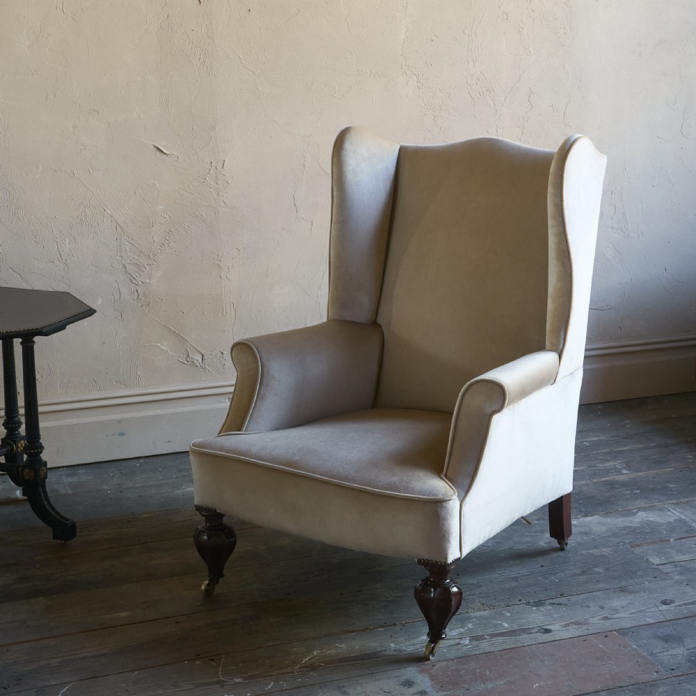 Vintage Wingback by CVS - oyster velvet.
