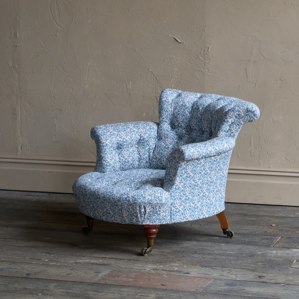 Pair of Early Howard and Sons Armchair - h&s ticking.
 View VII